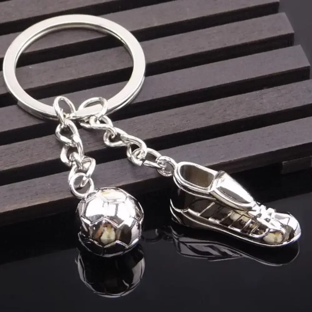 Description Picture 4 of itemCreative Football Shoes Keychain Metal Soccers Basketball Pendents Team Fans Sports Souvenir Gifts Man Car Key Holder Accessory