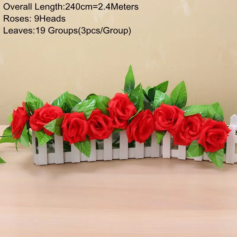 240cm Rose Vine Red