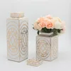 Gold Grain Ceramic Cylinder Tank Airtight Storage Jar General Jar Vase Tissue Box Ceramic Handicraft Ornaments Vintage Bottle 4