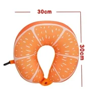 Travel Portable Fruit U-shaped Pillow Cushion Nanoparticle Neck Pillow Office Cervical Pillow Fruit Pattern Travel Pillow