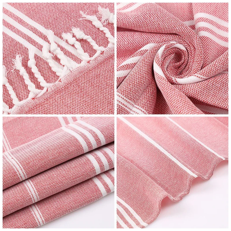 Cotton Turkish Beach Towels Extra Large Sand Free Quick Dry Clearance Swim Bath Camping  Towel Travel Blanket Adult Essentials 3