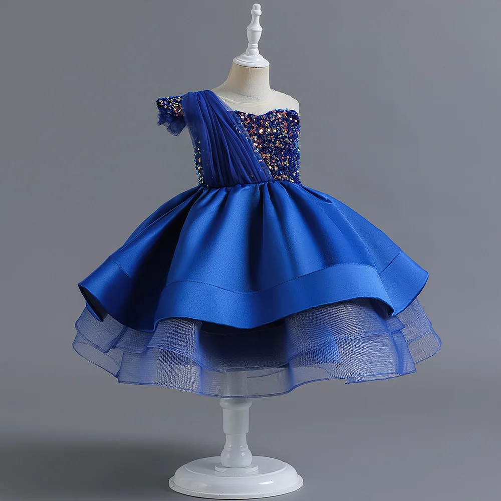 子ども服詰め合わせ Black Girl Sequins Lace Party Dresses 1-10 Yrs Kids Bow