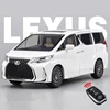 1:24 Lexus LM300 MPV Alloy Car Model Diecast Metal Vehicles Car Model High Simulation Sound and Light Children Toy Gift With Key 1
