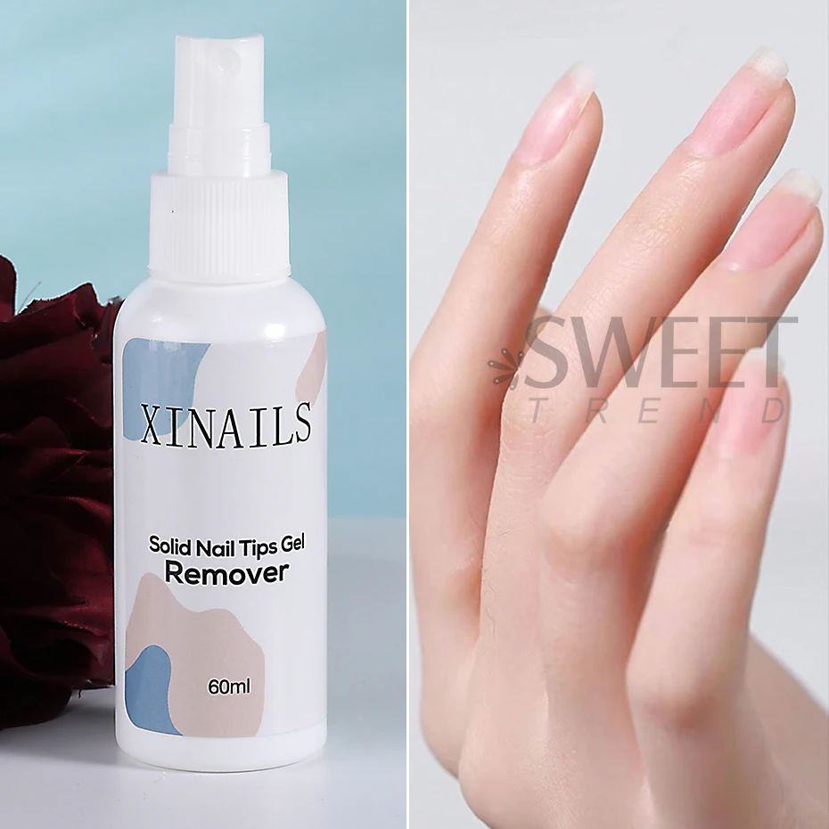 60ml Nail Tips Adhesives Gel Remover Liquids Easy To Soften Remover Press On Nails Gel Remover False Pro Nails Tip Remover Tools