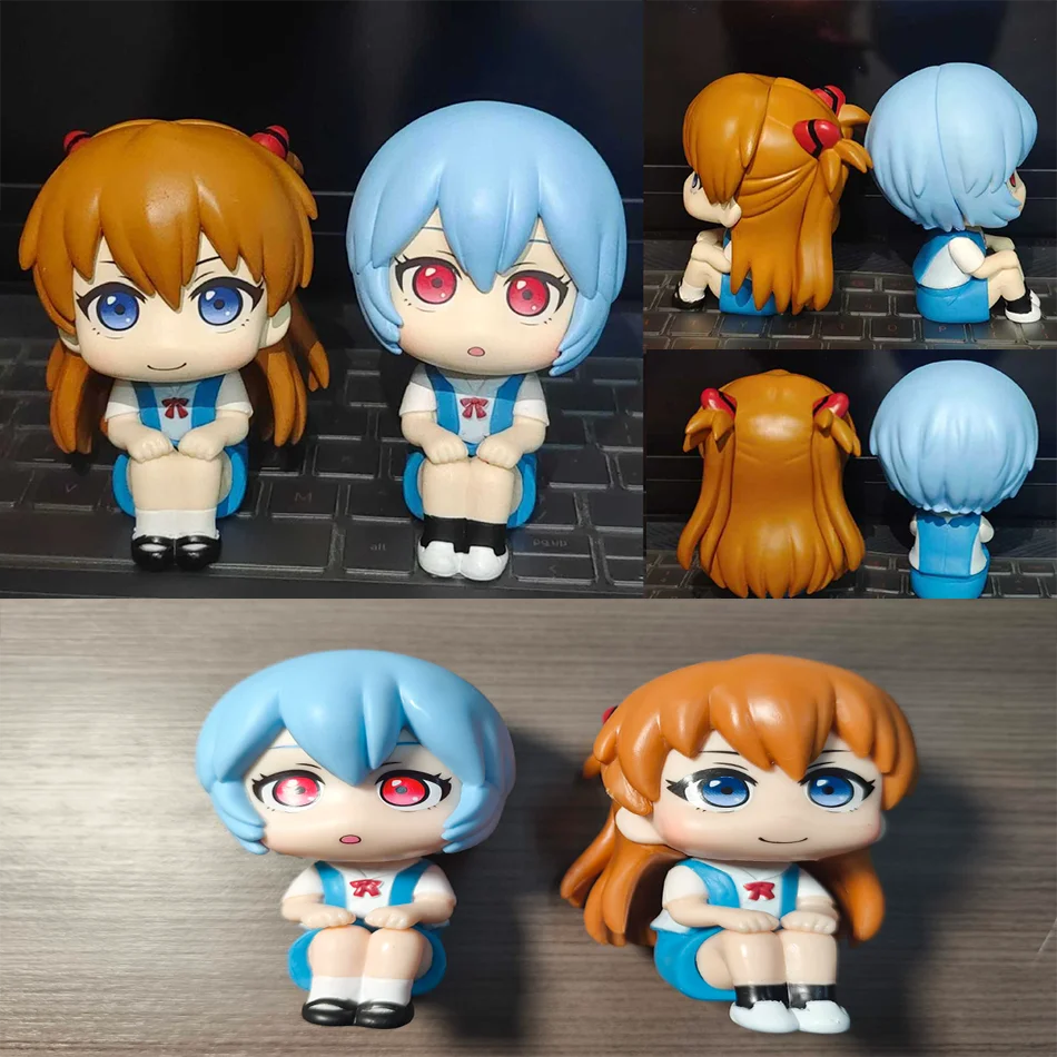 TheEVA 10cm Anime Evangelion Ayanami Rei Figure Souryuu Asuka Langley ...
