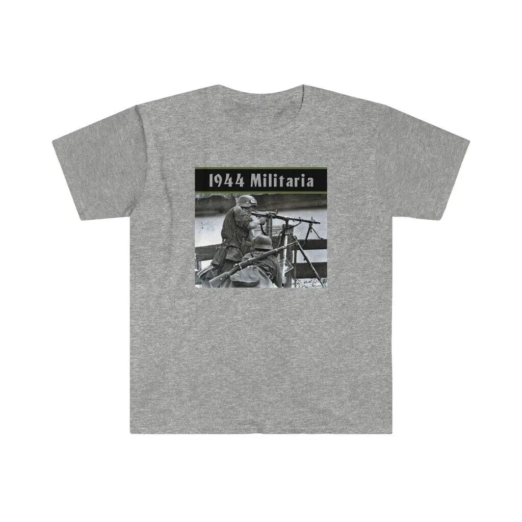 1944 Militaria Elite Mg34 Crew Russia T-Shirt Unisex Softstyle Maniche Lunghe O Corte