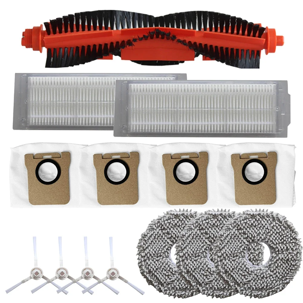 

For M30 Pro/C107 Robot Vacuum Main Side Brush Filter Mop Pad Dust Bag