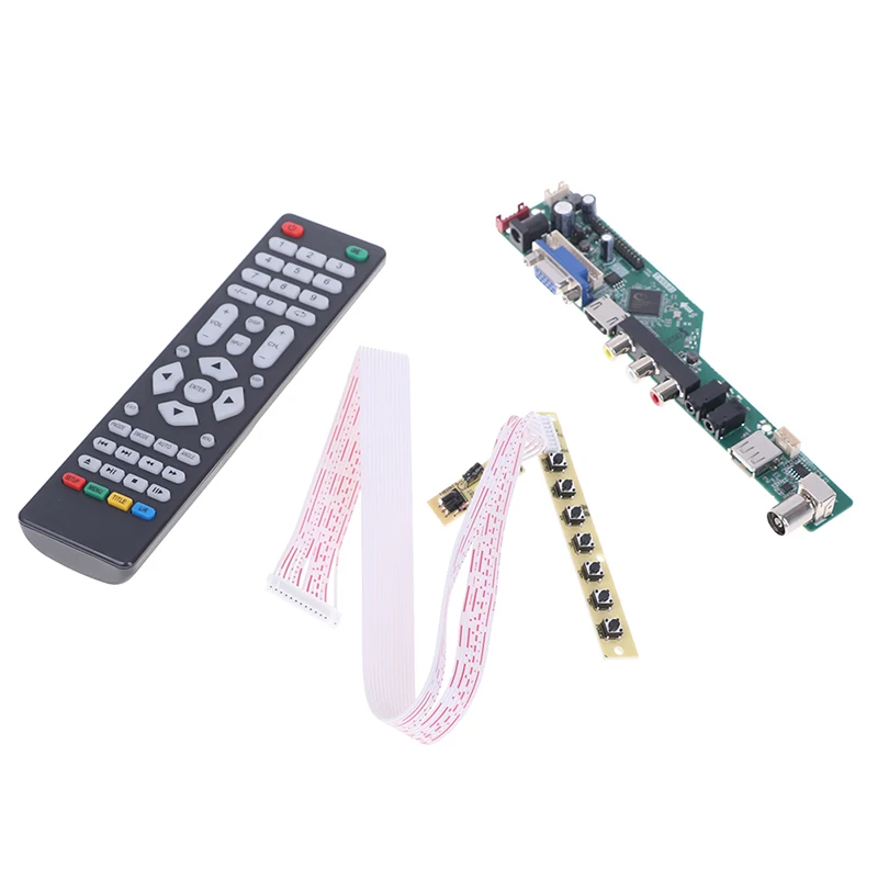 T.V53.03 Universal LCD TV Controller Driver Board V53 analog TV motherboard