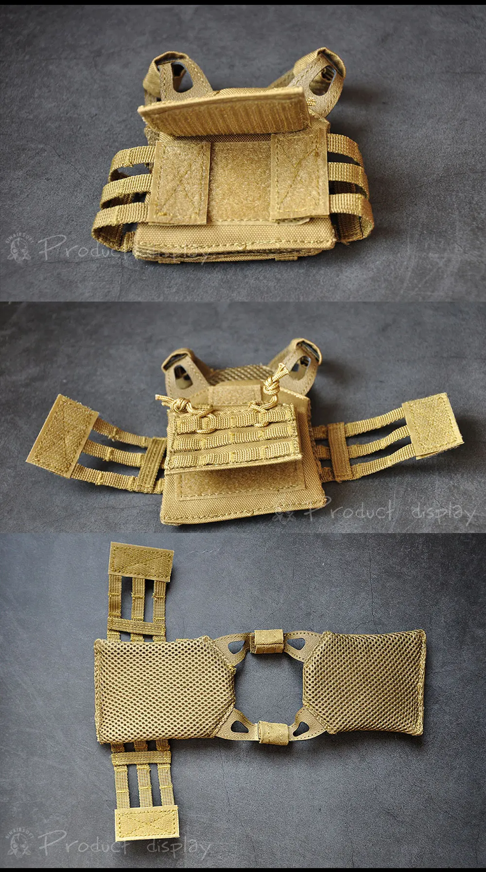 Sinairsoft taktische Premium Bier Militär Molle Mini Miniatur Jagd westen Getränke kühler verstellbare Schulter gurte Weste – Detail 1