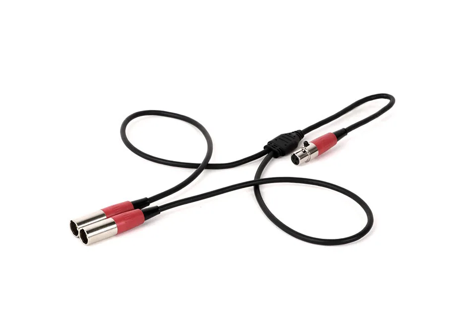 3PIN 4PIN 5PIN Mini XLR Y Splitter Kabel Mini XLR Jack Buchse auf Dual Männlich Kabel für Shure Bodypack sender Drahtlose System – Detail 6