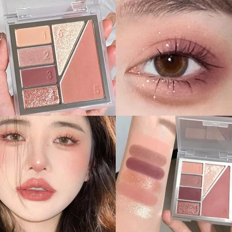 

Теплая коричневая палитра теней для век Heallor, водостойкие стойкие, легкие в окрашивании матовые мерцающие Сияющие тени для век, пигменты для макияжа глаз