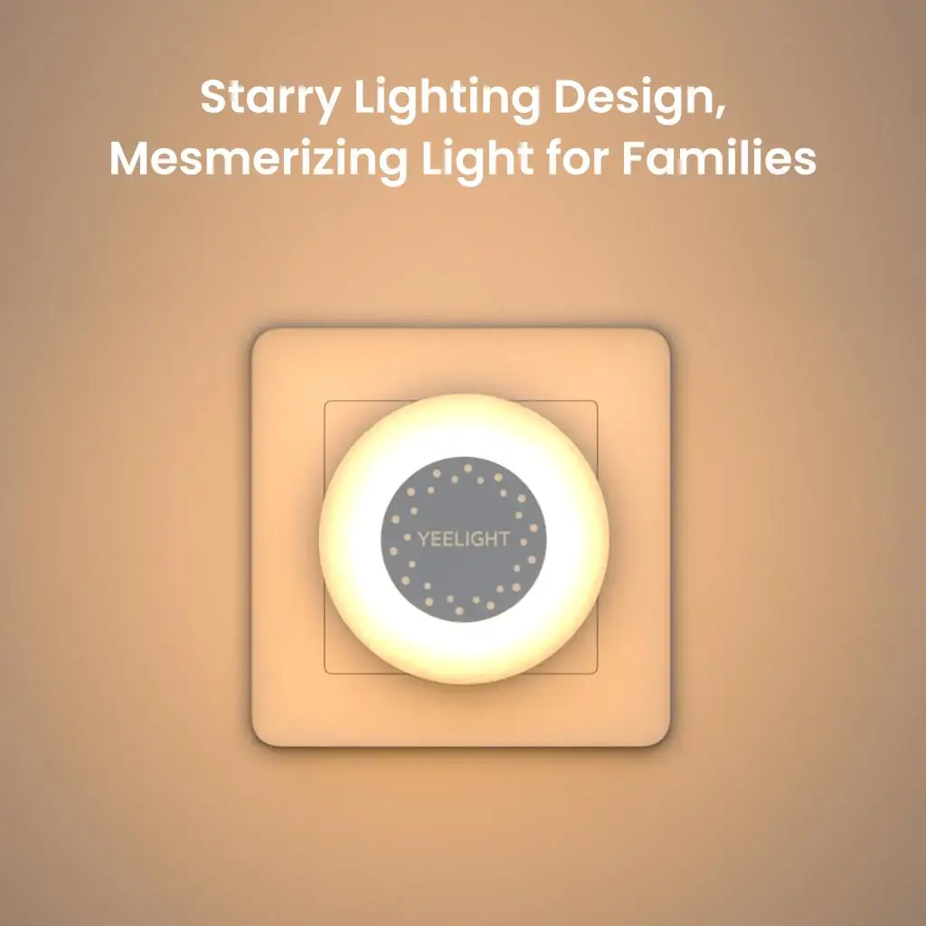Yeelight Mini Plug-in Light Sensor Night Light 2700K Warm White 0.25W Ultra Low Energy 100-240V EU Plug