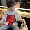 Girls' Lace Bottom Shirt Spring Summer Light Thin Matching Inside Top Children's Elegant Embroidery White Long sleeve Shirt 2