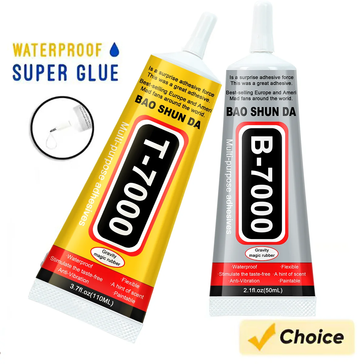 Clear Contact Adhesive with Precision Applicator - Universal Glass & Plastic Repair Glue