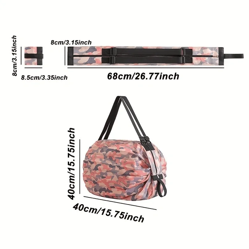 Storage Bags Foldable Portable Travel Camouflage Handbags Large Capacity Shopping Bag With Handle