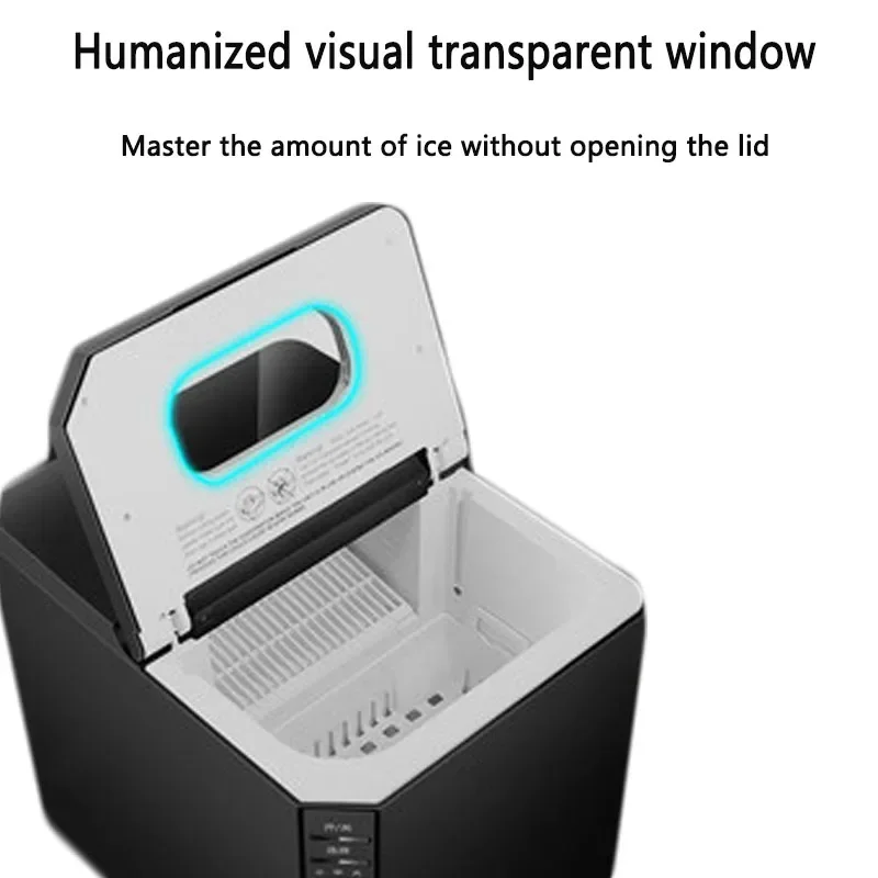 25KG small ice machine commercial tea shop bar table bar KTV automatic household round ice cube maker