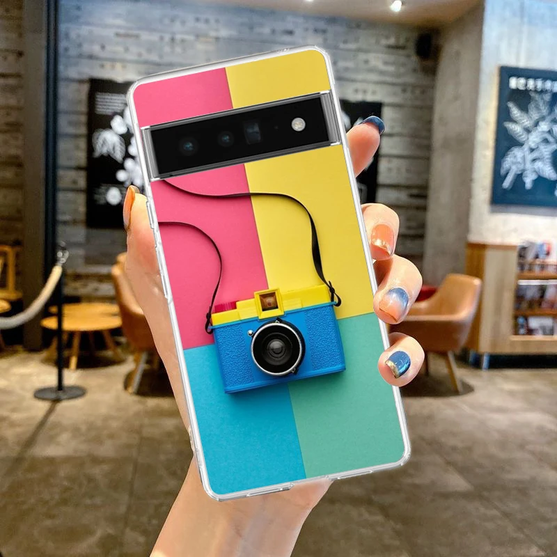 Retro Camera Vintage Clear Phone Case - Soft TPU Cover