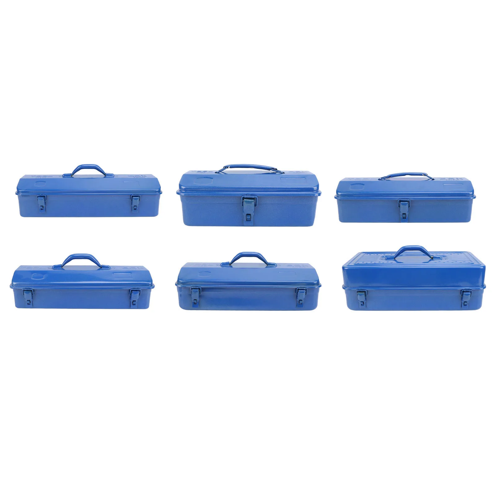 블루 툴박스 금속 구조 고하중 휴대용 공구 보관함 (작업장, 차고, 자동차, 작업 현장용)