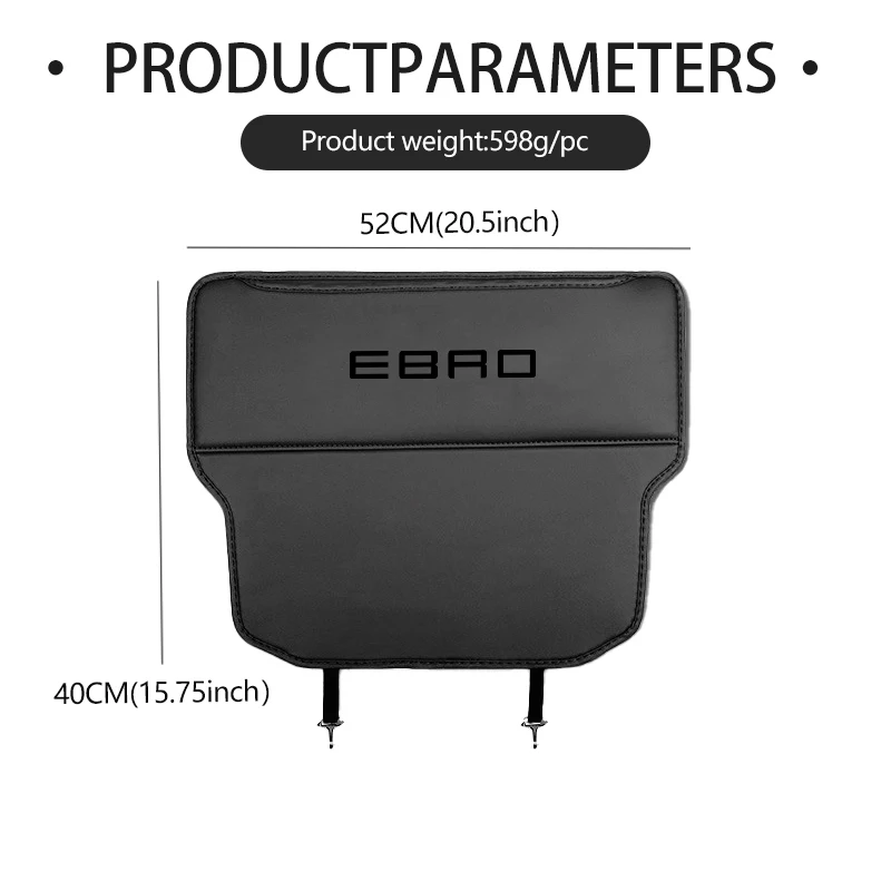 자동차 좌석 안티 킥 패드 어린이 더러운 방지 매트 보관 가방 Ebro S800 S700 Jaecoo J7 J8 Omoda 5 C5