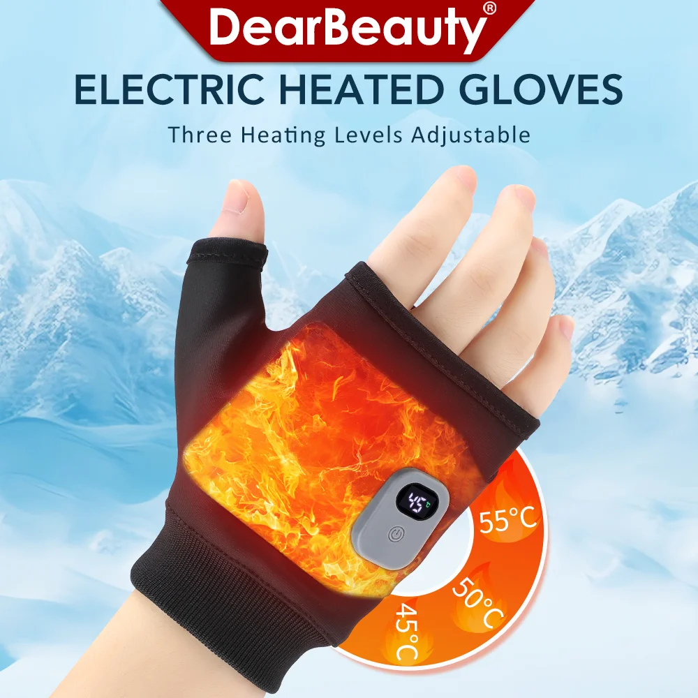 Rechargeable Electric Heated Gloves for Outdoor Hiking Cycling