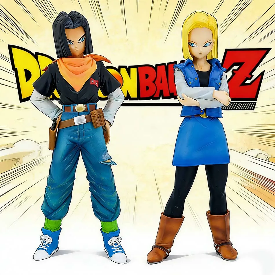 Figura de Anime Dragon Ball Z Android 17 18 de 23 cm, Figuras de Acción ...