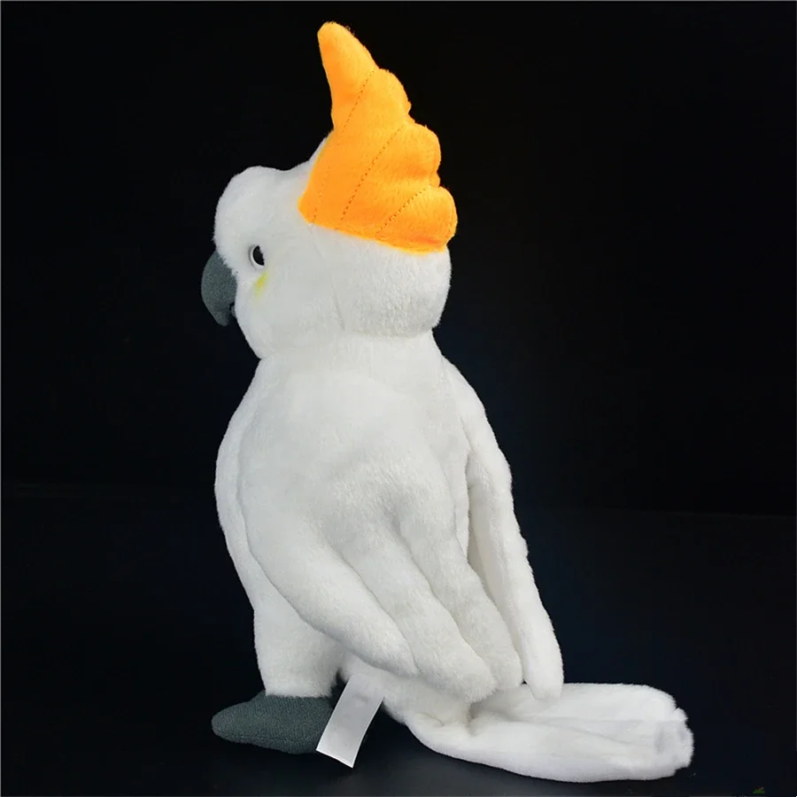 Cockatoo High Fidelity Anime Cute Macaw Plushie Parrot Plush Toys Lifelike Animals Simulation Stuffed Doll Kawai Toy Gifts Kids 4