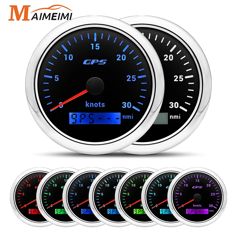 Tachimetro GPS Per Barche - 60 Nodi, 110 Km/h, Impermeabile, Per Yacht E Barche