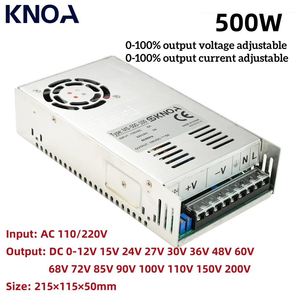 Ayarlanabilir 500W 600W 1000W 1500W Güç Kaynağı 0-12V 13.5V 15V 24V 36V 48V 60V 72V 85V 90V 110V 150V 200V 110/220V Ac - Dc Smps