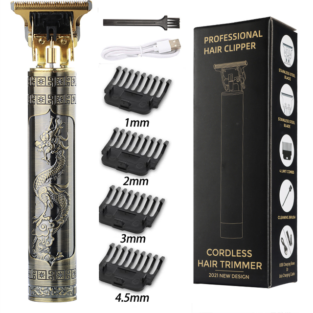 T9 Hair Clipper Professional Electric Trimmer for man 0mm Baldheaded Barber Hair Cutting Machine Cordless Shaver