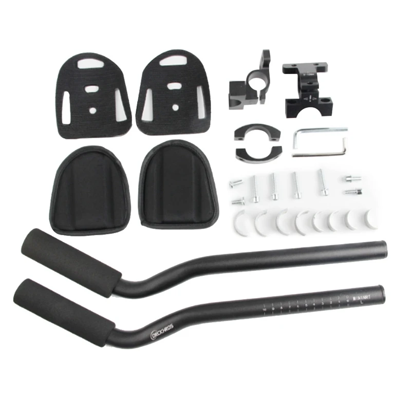Aero Bars voor fiets | Racefiets Aero-staven | Zwarte fiets Clip-on
