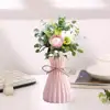 Water Ripple Vase Pineapple Pattern Rope Plastic Vase Flower Decoration Vase Simple Home Simulation Small Fresh O0M5 3