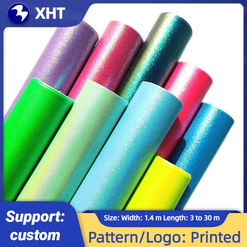 

Faux Leather Rolls Diy Leather for Needlework Bow Making Supplies Rainbow Fabric Leathercraft Arts Crafts Sewing Home 30*135cm