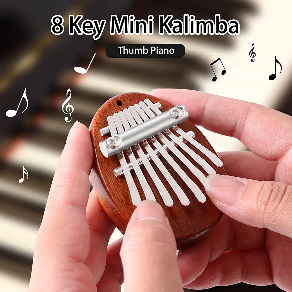 Mini Kalimba piano à pouce 8 notes. cadeau pour les enfants débutants