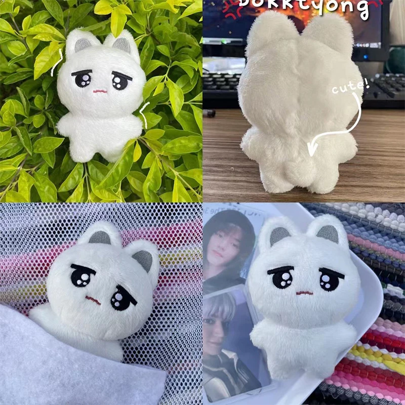 

New Kpop Cartoon Doyoung Mark Same Plush Keyrings Q Styles Mini Taeyong Cheetah Lee Keychains Key Rings Bag Pendants Accessories