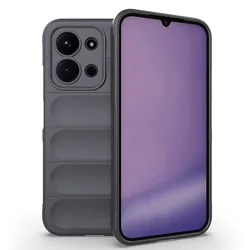Airbag Anti - drop Armor Heavy Duty Phone Case Cover for Redmi 13C 4G (Dark Gray)