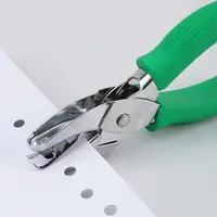 1Pc Hole Punch Heart/Round/Pentagram/Triangle/Square Hole Punch Metal Single Puncher Hole Embossing Device Paper Shaper Cutter 2