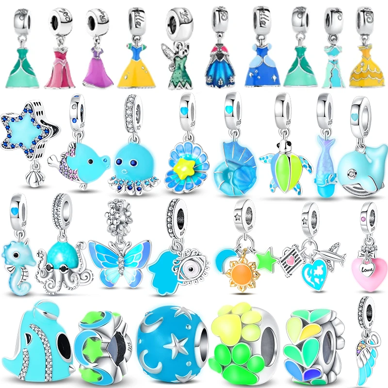 

Hot Selling Mother's Day Love Mom Charm 925 Sterling Silver Charm Princess Dress For Pandora Bracelet Women Jewelry Making Gifts