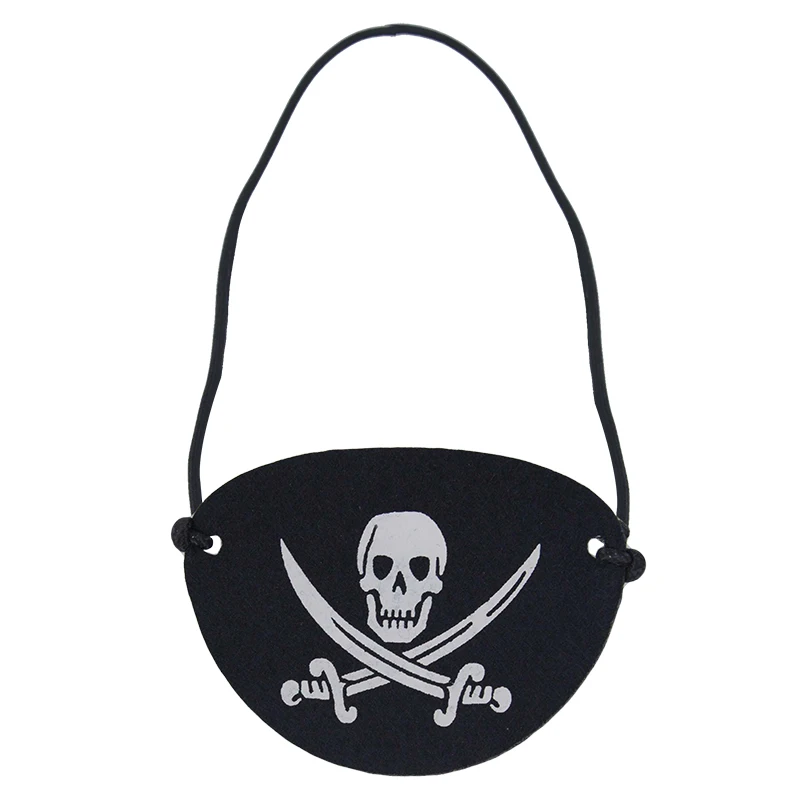 1/3/6 יחידות פטשים לעיניים של פיראטים מסיכת עין סקלטון פלטה אחת פטשים לעיניים של קפטן סקלטון למסיבת נושא פיראטים להלווין