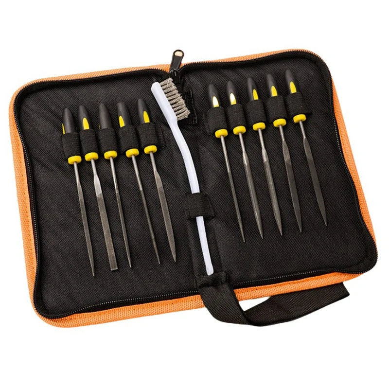 

Steel File Set Replacement Spare Parts Accessories Small Steel File Grinding Tool DIY Tool With Storage Bag And Steel Brush