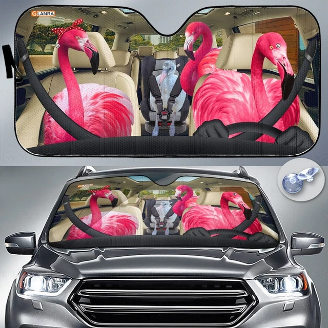 Flamingo Auto Sonnenschirm, Paar Geschenk, Auto Sonnenschutz, Auto Sonne  Schutz, Flamingo Sonnenschirm, ziege Liebhaber, Flamingo Geschenke,  PHT182205G - AliExpress