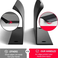 ที่จับที่ซ่อนอยู่ Punch Free Handle สําหรับตู้และลิ้นชักตู้ตู้เสื้อผ้าลิ้นชักดึงตู้ดึงฮาร์ดแวร์เฟอร์นิเจอร์ 4