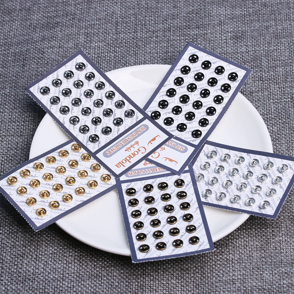 Doll Accessories 24 Pcs 5mm Mini Button Buckle For 1/6 Doll Clothes Metal Invisible Snap Handmade
