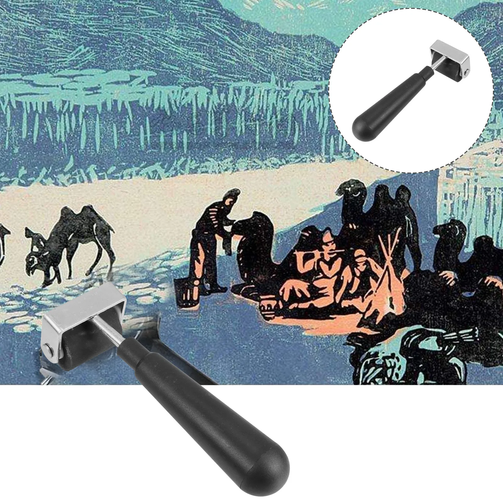 인쇄용 부드러운 잉크 분배 고무 롤러, 블록 프린팅, 스탬핑, 조각된 표면, 스크랩북킹, 페인팅용