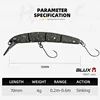 BLUX HYDRAM-S Joint Minnow 70mm 4g 0.2-0.6m Fishing lure Sinking Crank Wobbler Area Trout  Stream Freshwater Bait Gear 2