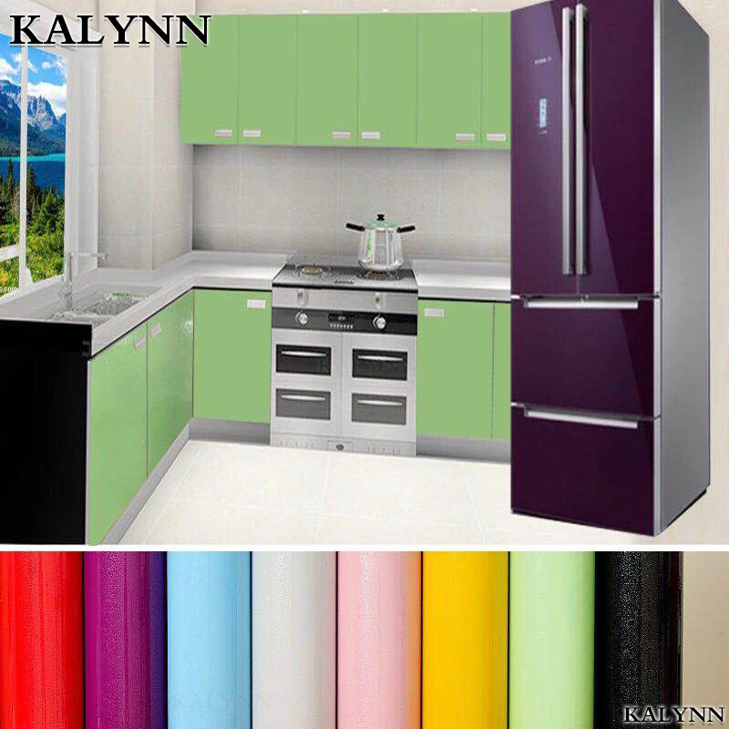 Emerald Green Self-Adhesive Decorative Film for Furniture and Cabinets - Waterproof Vinyl Wallpaper