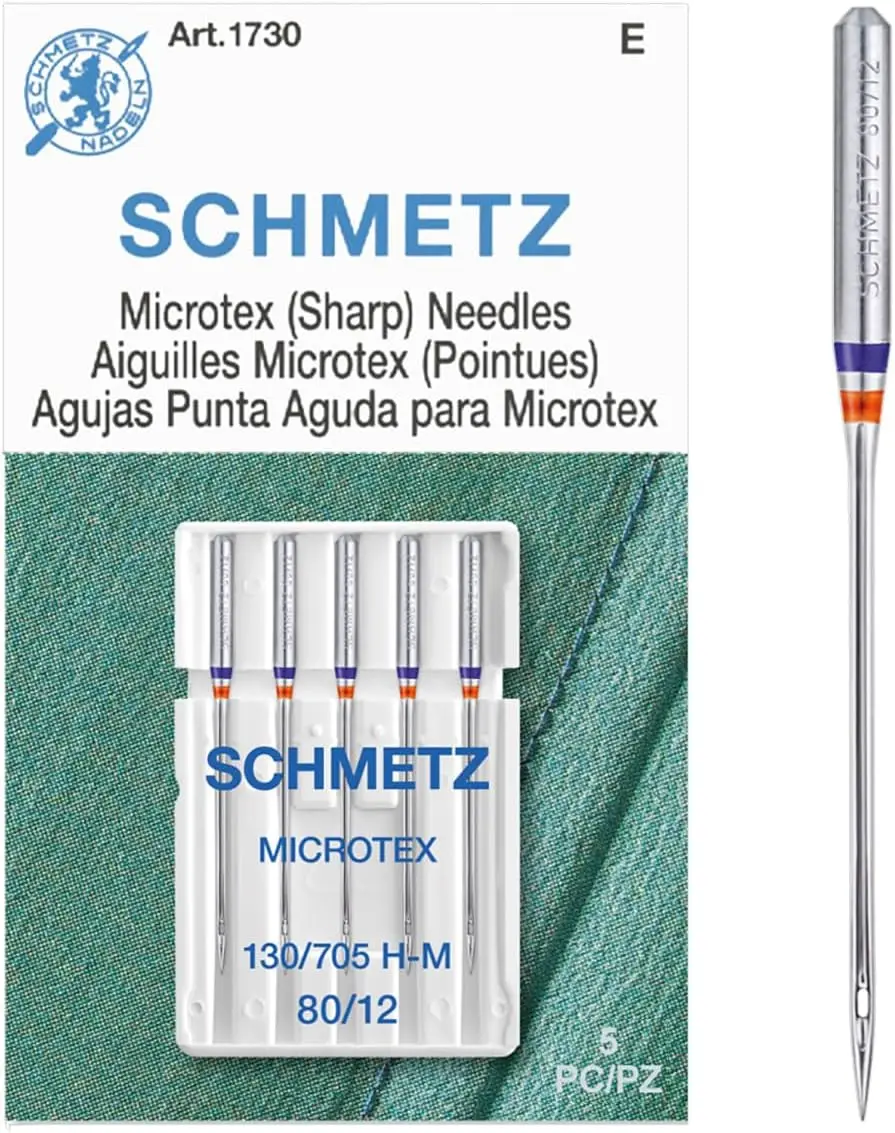 Microtex Sharp Sewing Machine Needles - Quilting & Topstitching Supplies, Size 80/12, Box Of 100 4