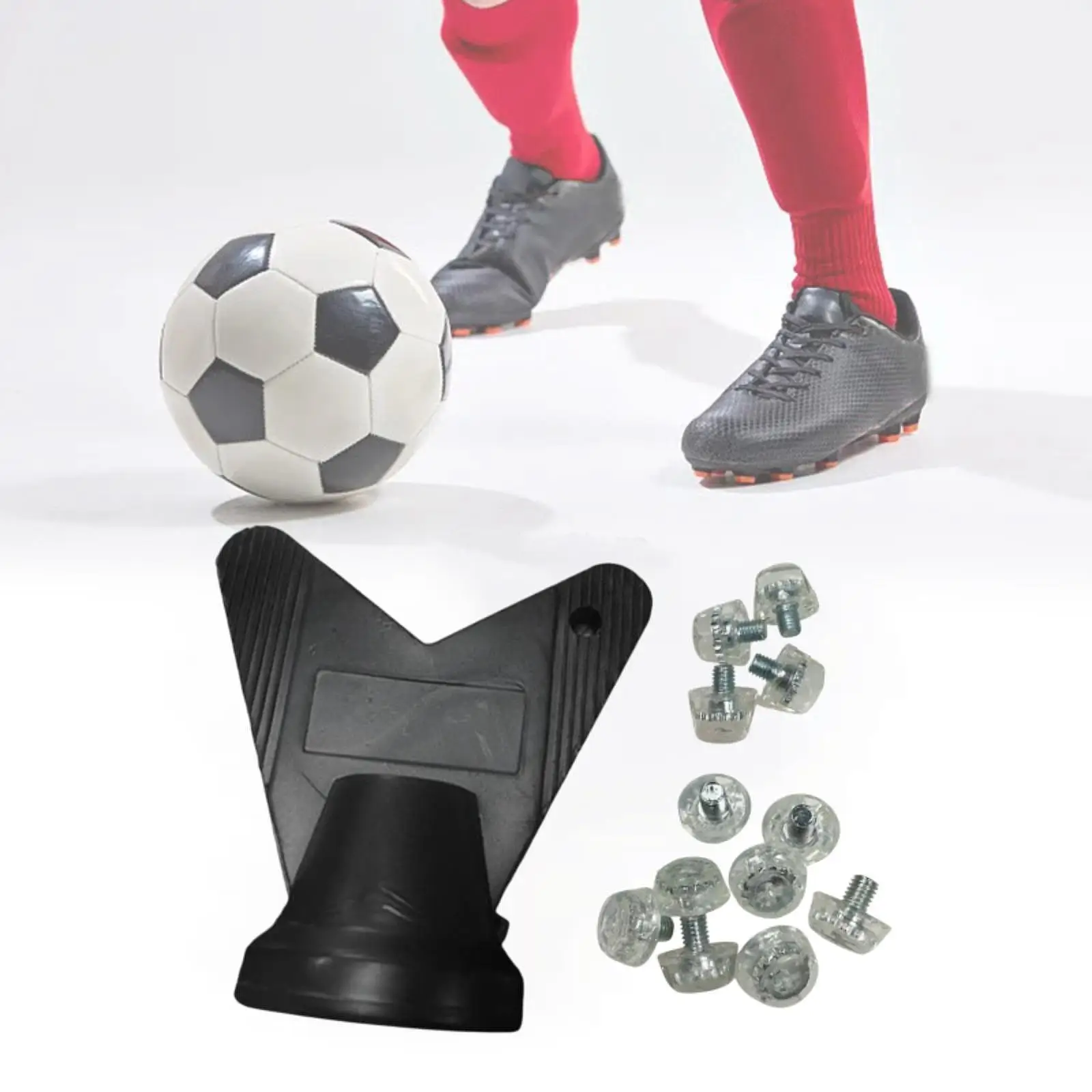 12 Pieces Football Boot Studs Replacement Professional Firm Ground M5 7mm 10mm Anti Slip Soccer Studs Football Boot Spikes