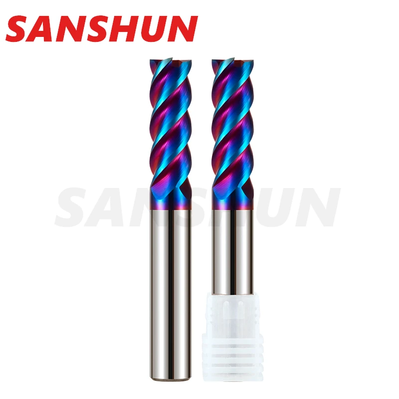 Fresa En Espiral HRC65 De 2 Flautas - Para Aluminio, 6mm, Ideal Para Máquinas CNC Y Grabado
