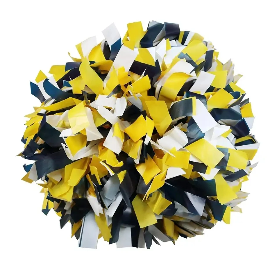 1piece,Dual-Head Baton Handle, Plastic Pom Pom, Color