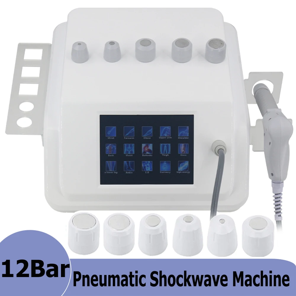 

New Professional ED Pneumatics Shockwave Therapy Machine Body Relax Radiation Shock Wave Relieve Limbs Pain Massage Parlor Use